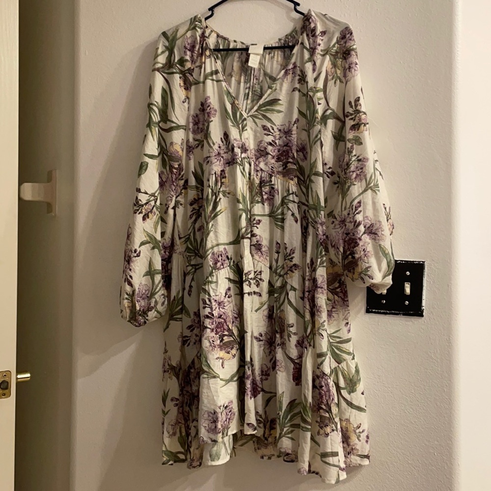 H&M floral oversized dress